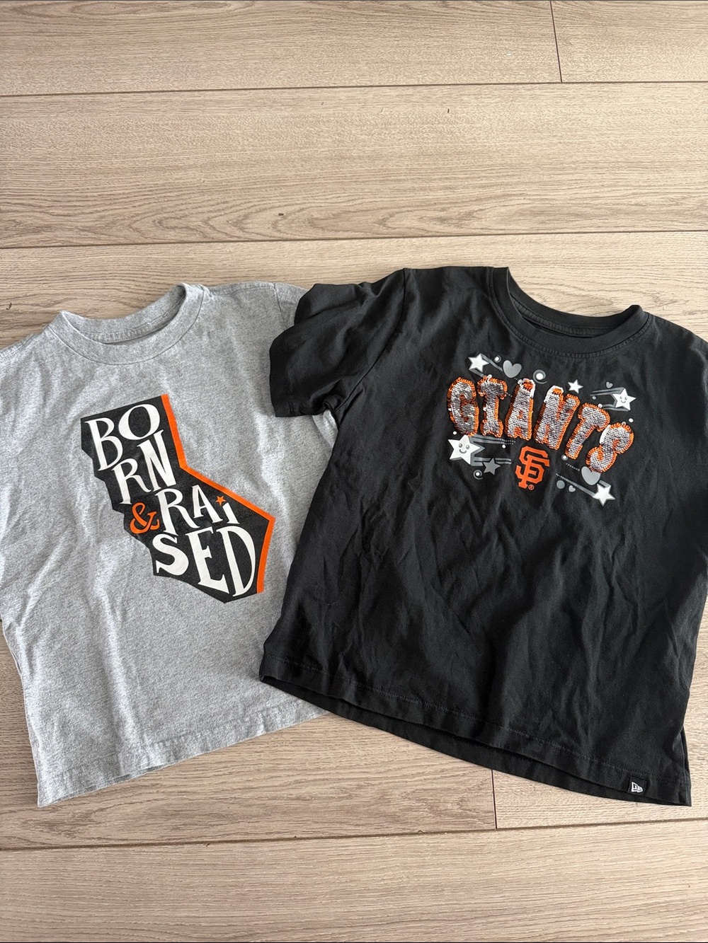 New Era - San Francisco Giants Black Kids Graphic Tee - Black
